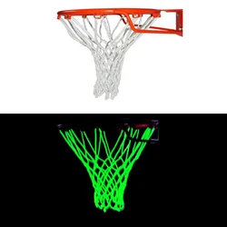 1 PC Luminous Basketball Net Nylon Glowing Basketball Mesh Replacement Standard Sports Basketball Net Outdoor Sports Fluorescent