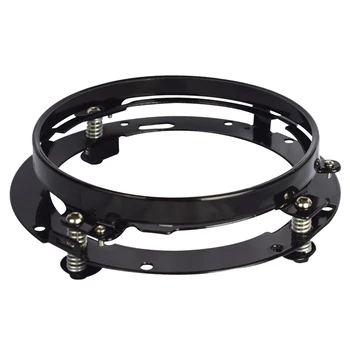 

7 inch LED Headlamps adapter mounting ring-bracket Head Light Lamp head round black