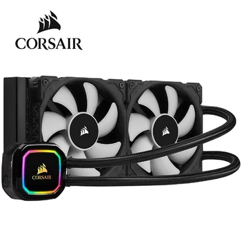 

Corsair iCUE H100i RGB Pro XT 240mm Radiator Dual 120mm PWM Fans Software Control Liquid CPU Cooler