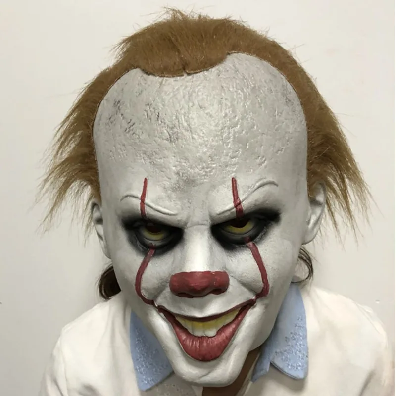 Новый латексный костюм Стивена Кинга из фильма это Pennywise клоун Джокер Вечерние