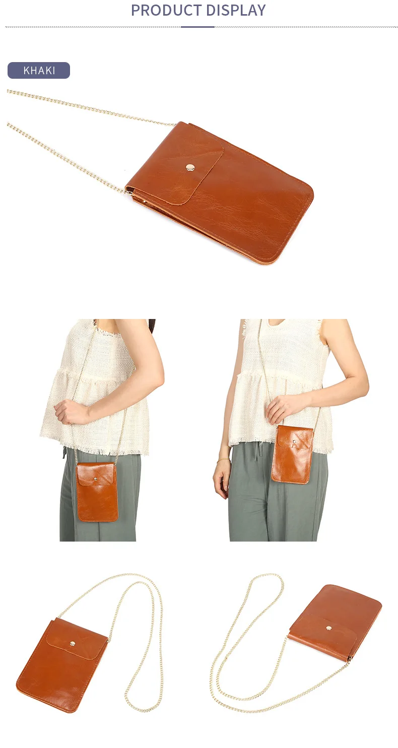 Сумка-конверт для телефона, сумка на плечо, мягкая на ощупь, натуральная кожа, клатч на цепочке, женская сумка через плечо, ультратонкий простой кошелек