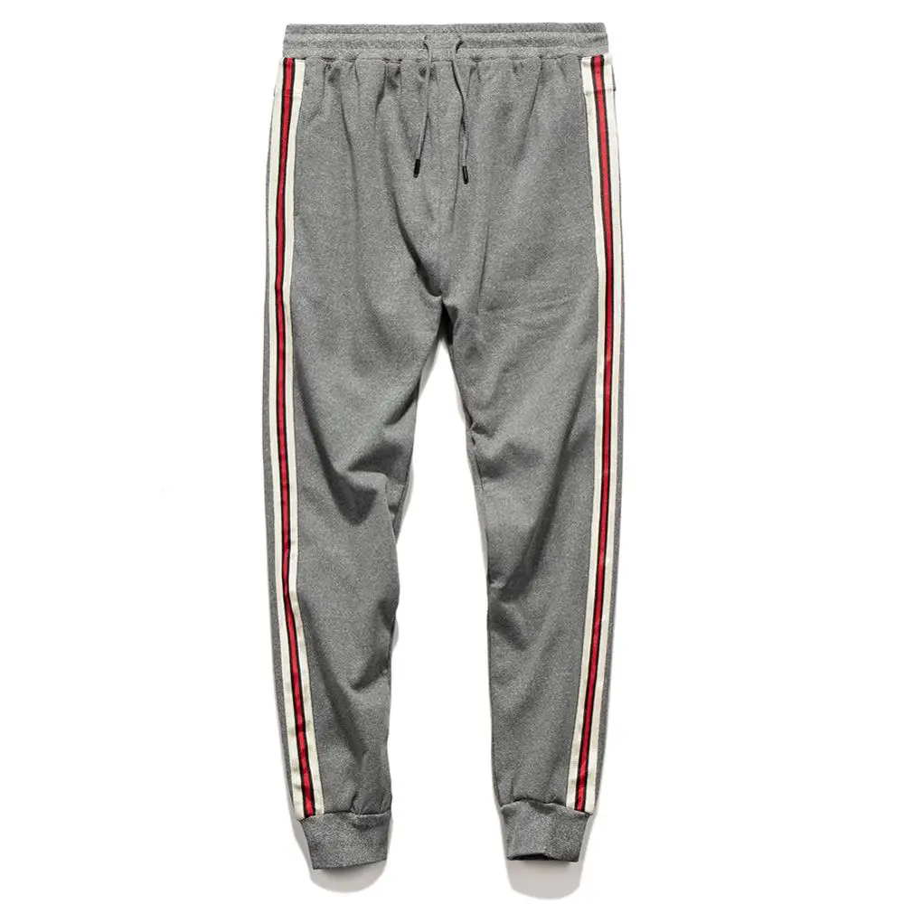 

Inner Fleece Winter Pants Men Joggers Pants 2019 Warm Sweatpants Fashion Stripe Casual Trousers Brand Men's Clothes Sportswear