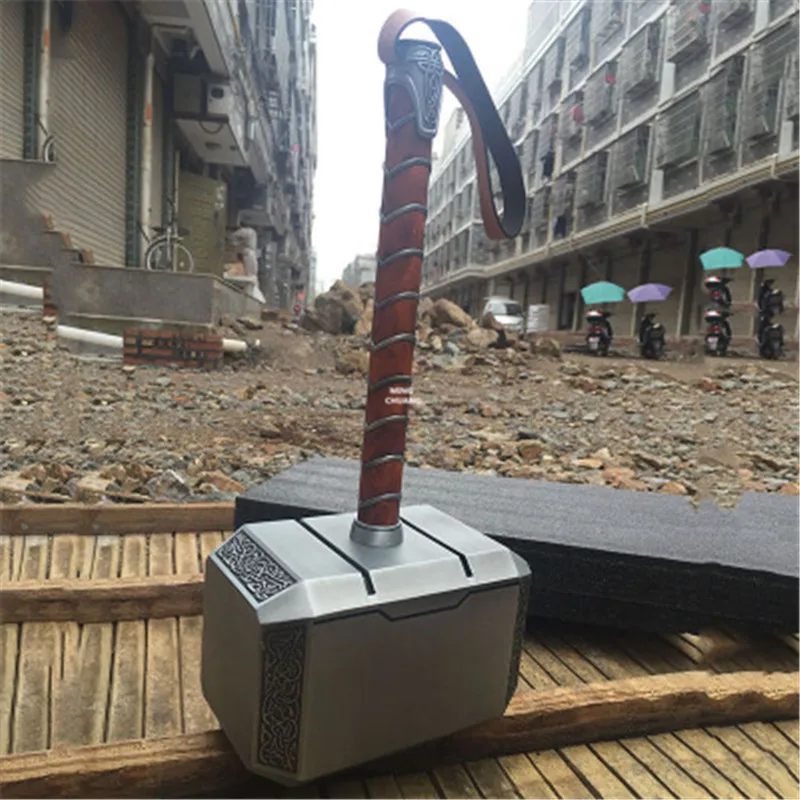 1" Тор статуя оружие Молот бюст Mjolnir полноразмерный портрет Косплей моделирование Искусство ремесло сплав фигурка игрушка 30 см V108