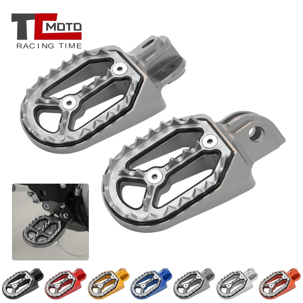 

Motorcycle CNC Foot Pegs Rests Footrest Footpeg Pedals For Husqvarna TC TE FC FE TX FS 65 85 125 250 300 350 390 450 501