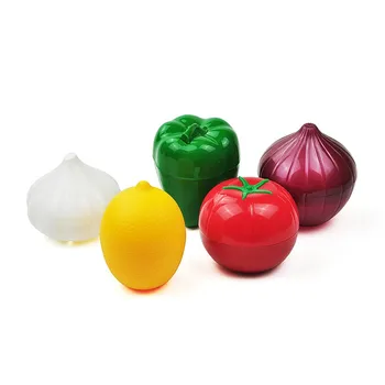 

Creative Kitchen Food Crisper Vegetable Containers Onion Garlic Tomatoes Lemon Green Pepper Fresh Storage Box