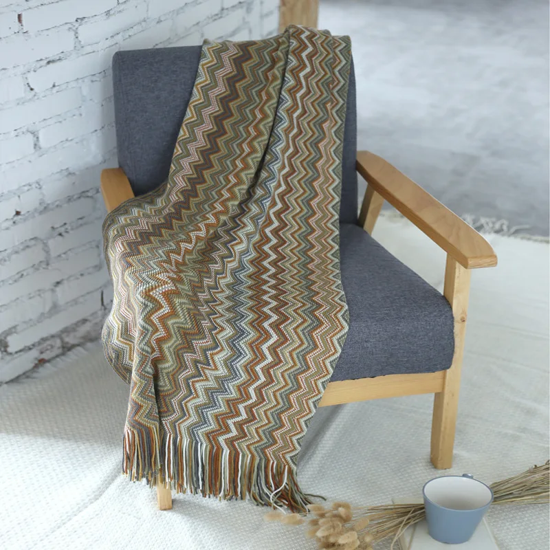 LISM богемное вязаное одеяло, Европейское и американское одеяло, покрывало для дивана, одеяло, модель дома, декоративное одеяло - Цвет: NO.1