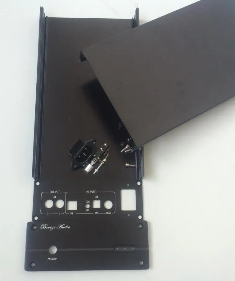 Все алюминиевые декодер ЦАП Шасси Мини USB корпус аудио корпус ЦАП DIY Box 155 мм* 60 мм* 241 мм