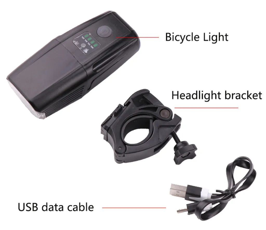 USB Перезаряжаемый 2x XML2 светодиодный передний светильник для велосипеда, Головной фонарь для горного велосипеда, задний фонарь, боковой светильник Предупреждение, длительное время работы от батареи# JX