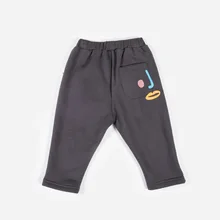 Хлопок Ze 90-130 [911101]; сезон осень; Новые товары; средний размер; детская одежда в Корейском стиле; модные удобные повседневные брюки