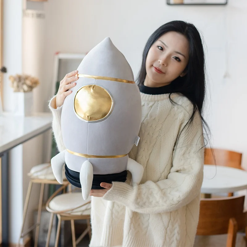 Simulation Space Series Plush Toys Astronaut Spaceman Rocket Spacecraft Stuffed Plush Doll Sofa Pillow Boys Birthday Gifts 6