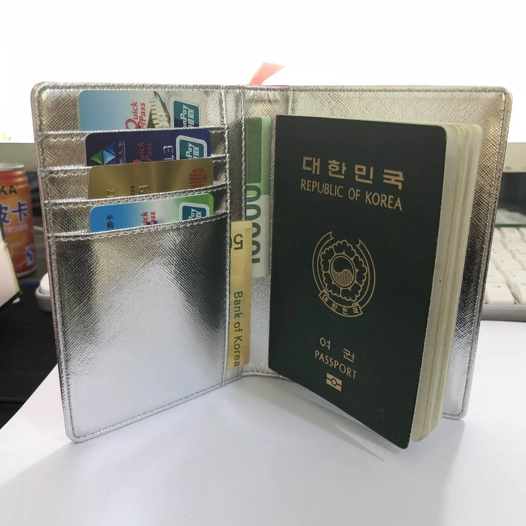 Fashion Trend Women Men ID Credit Card Banquet Letter Card Holder Coin Bag Travel Wallets Holder Double Open 812