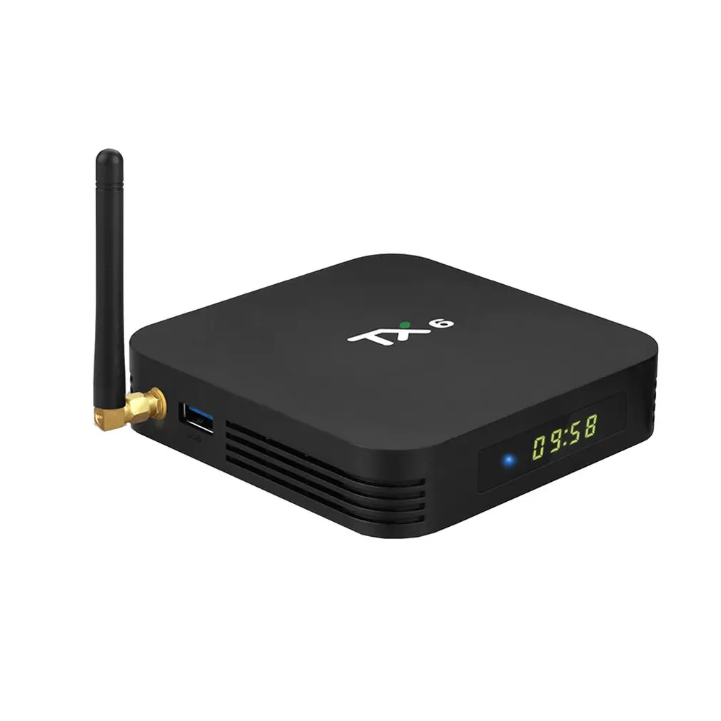 TX6 Android 9,0 Смарт ТВ приставка Allwinner H6 четырехъядерный Поддержка 2,4G беспроводной wifi 4G 32G телеприставка медиаплеер