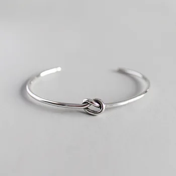 

925 Sterling Silver Adjustable Vinatge Charm Bracelets & Bangle For Women Wedding Gift Prevent Allergy Femme Jewelry