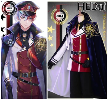

My Hero Academia Todoroki Shoto Paro Uniform Cosplay Costume Man Outfits Christmas Costumes Suits Shirt+Pants+Cloak+Gloves+Hat