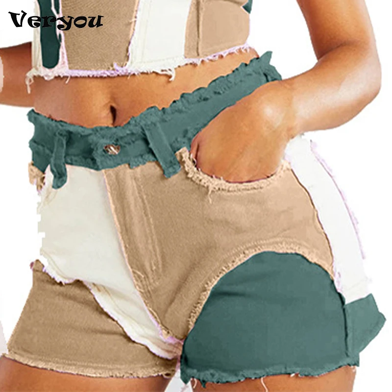 

Женское модное простроченное платье с супер короткие шорты и головной повязкой с пером, джинсовые шорты, женские байкерские шорты дропшиппинг размера плюс XXL