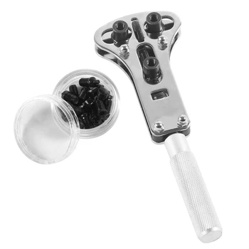 

18 Pins Replaceabl Parts With Steel Watch Back Case Opener Adjustable Screw Back Remover Waterproof Wrench Repair Tool Sets New