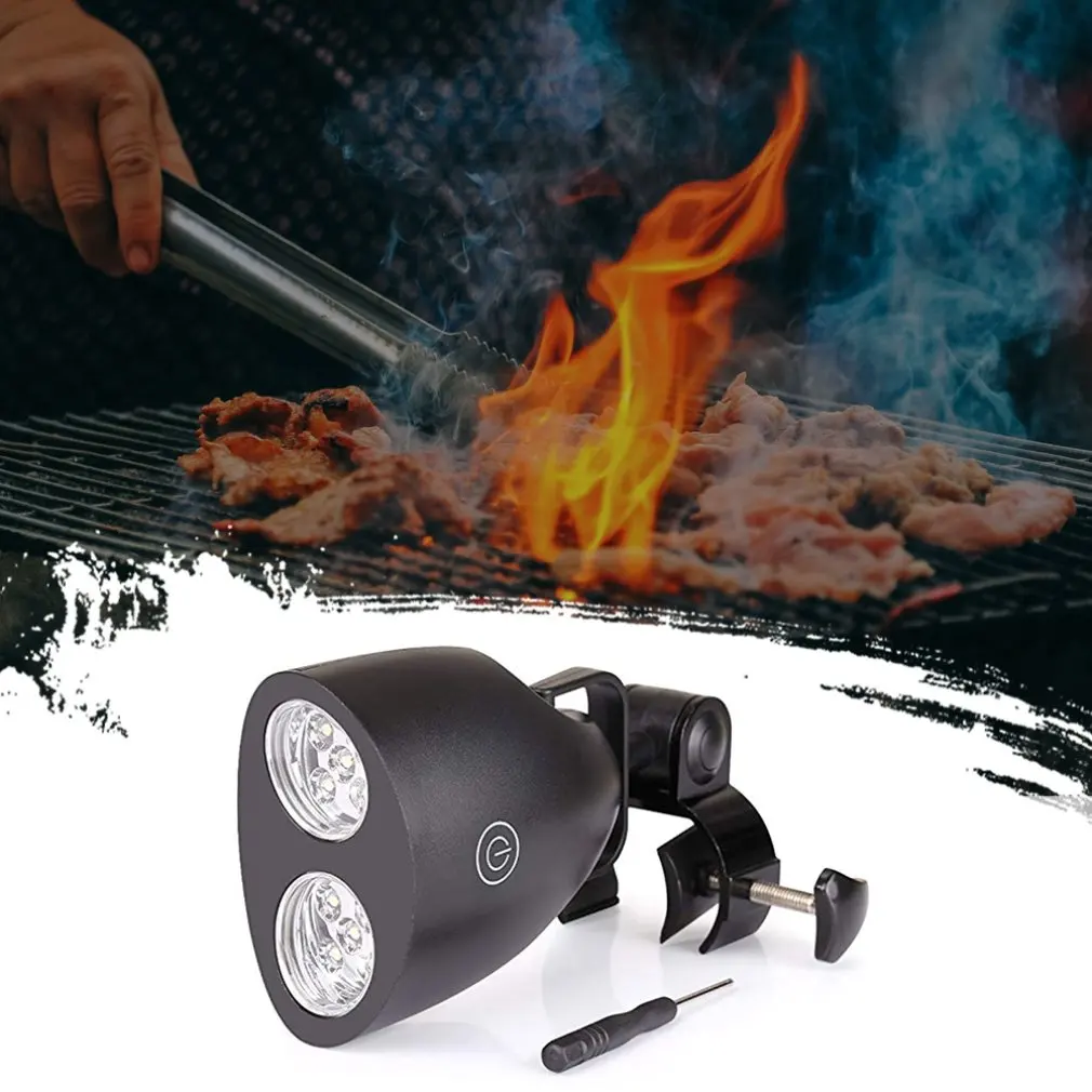 

Super Brightness Adjustable Bright Bbq Grill Light-Handle Mount Outdoor Camp Led Light Lamp Easy To Carry Black