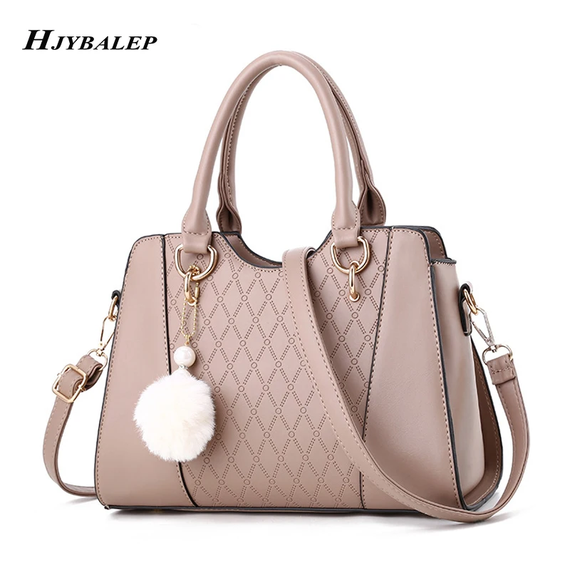 

Fashion New Shoulder Bag Hairball Women Bag Handbag Luxury Handbags Women Bags Designer High-grade Leather Messenger Bags Sac