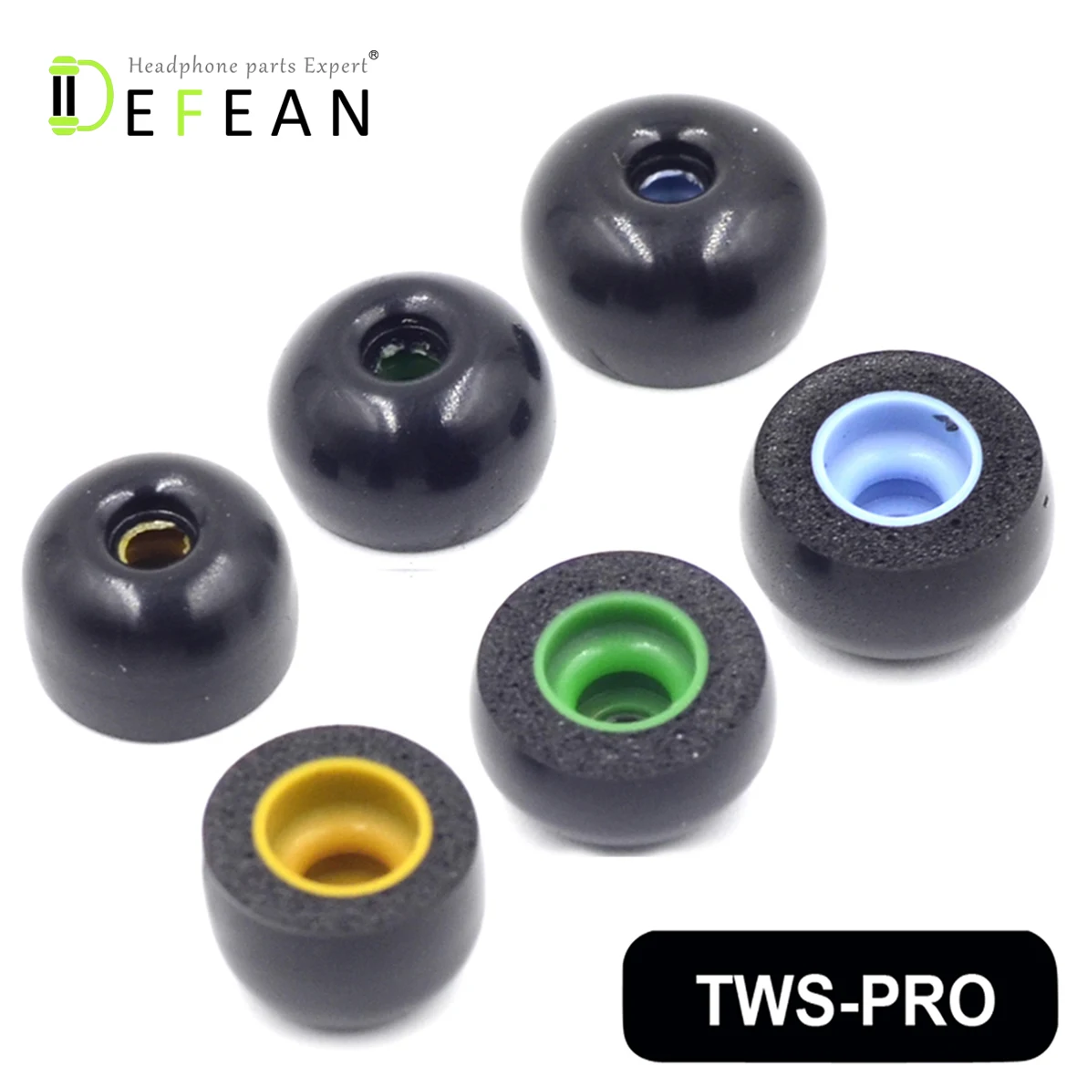 Defean TWS-Pro ушные вкладыши из пены с эффектом памяти для туров беспроводные наушники-Bragi Dash Pro Наушники/samsung gear IconX, Galaxy Buds