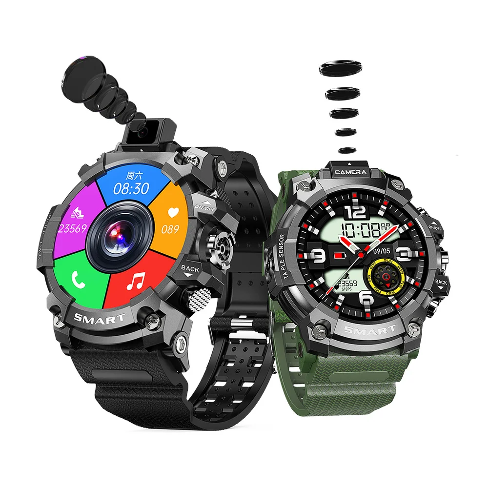 2022 Android Smartwatch with 4G Sim Card outdoor Sport GPS WIFI Flip Camera 1.6&quot 400*400 Screen 4GB RAM 64GBROM Smart watch Q999 |