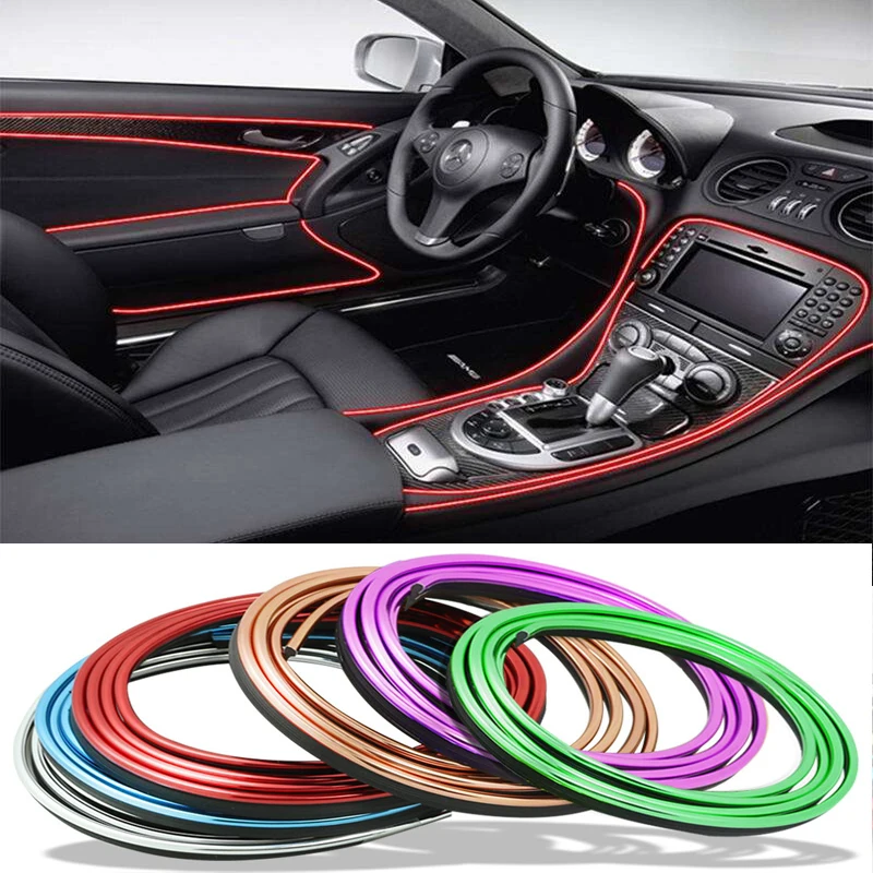 Универсальные Декоративные гибкие ленты для автомобильного литья 5 м/1 м молдинги