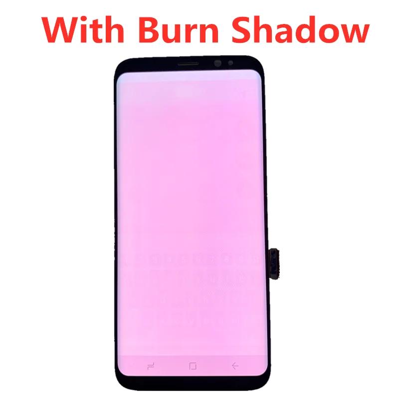 Оригинальный AMOLED дисплей с тенью для SAMSUNG Galaxy S8 G950F + G955F PLUS ЖК сенсорный экран
