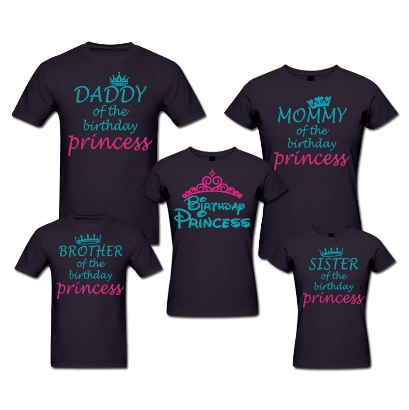 Prince Princess Birthday Family T Shirt 