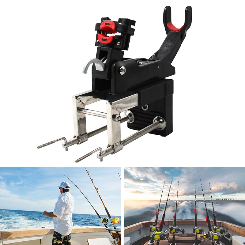 Boat Fishing Support Rod Holder Bracket Kayaking Yacht Fishing Tackle Tool 360 Degrees Rotatable For Marine/Yacht/Canoe Fishing