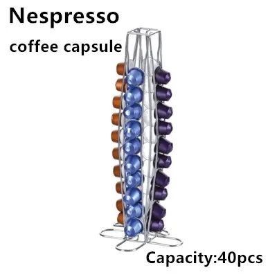3 Кофейная капсула Nespresso стойка-башня стойка для кофейных капсул диспенсер подходит капсула Nespresso для хранения держатель фильтра для кофе - Цвет: 3