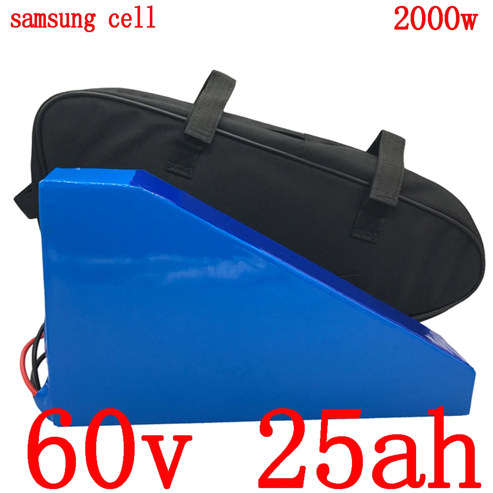 Литиевый аккумулятор для электровелосипеда samsung 60 в 25 Ач 20 1500 Вт 2000 3000 | Спорт и
