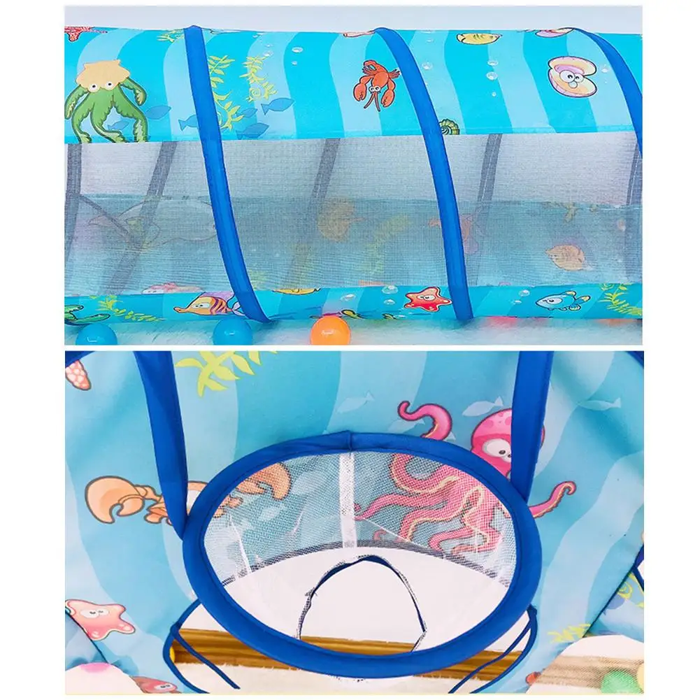 Children Play Tent With Crawl Tunnel Children Playhouse Kids Tents For Boys Girls Babies Toddlers Baby Crawling Tunnel Te