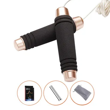 

Jump Rope For Handle Premium Speed ​​Skipping Rope With 360 Degree Spin Memory Foam Handles Adjustable Cables Fitness 3