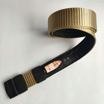 

Tactical Belt 125cm Travel Hidden Cash Money Coins Tickets Belts Bag Anti Theft Waist Pack Pouch Wallet Fanny Bags Nylon Plastic