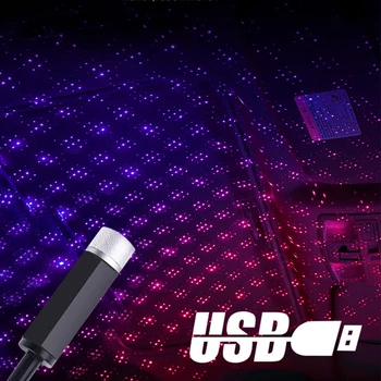 

For Citroen C1 C2 C3 C4 C5 C6 C8 C4L DS3 DS5 Xsara Berlingo Grand Picasso Aircross Car Roof Star Night Light Atmosphere Lamp