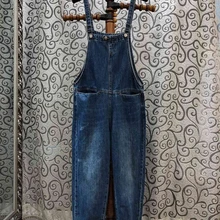 Осень и зима новые женские уличные брюки с подтяжками джинсы 911