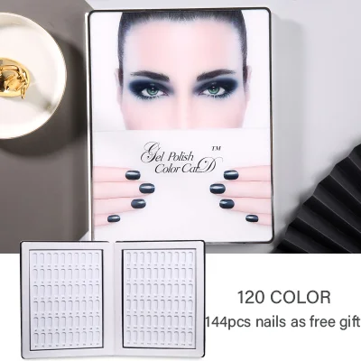 120 color style 3 60/80/96/120/160 шт. акриловый Фрезер для ногтей cо шлифовальными Гель-лак Дисплей с картами эталонных Цвет доска диаграммы Nail Art Салон маникюрные инструменты Бесплатные ногти - Цвет: 120 color style 3