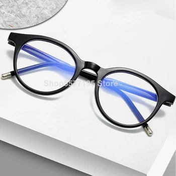 

Women's Anti Blue Lights Eyeglasses Stylish Round Clear Lens Computer Glasses For Ladies Optical Spectacle Frame Oculos De Grau