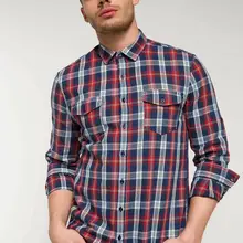 DeFacto мужские модные простые рубашки с длинным рукавом, рубашки в клетку, мужские повседневные рубашки с воротником с лацканами, новинка-I1942AZ18SP