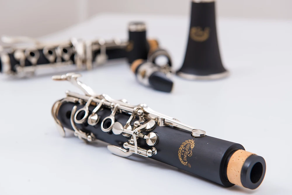 NAIPUTESI кларнет из черного дерева 17 ключ B плоский бакелитовый кларнет для взрослых, студенческий духовой инструмент с мундштуком