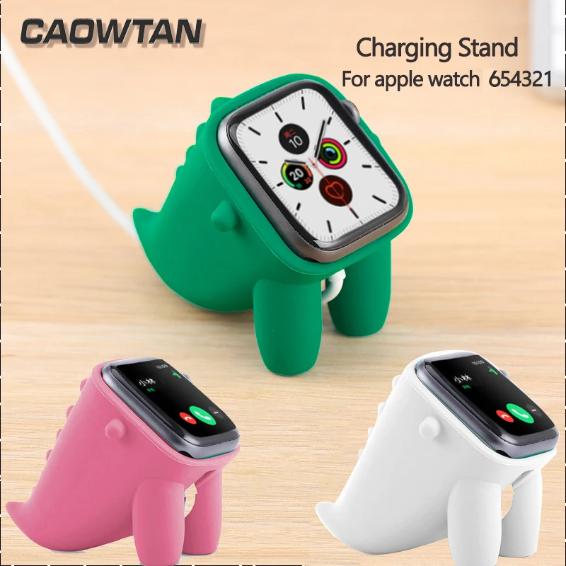 Подставка для Apple watch 6 se 5 4 3 2 band мягкая силиконовая подставка зарядного кабеля док