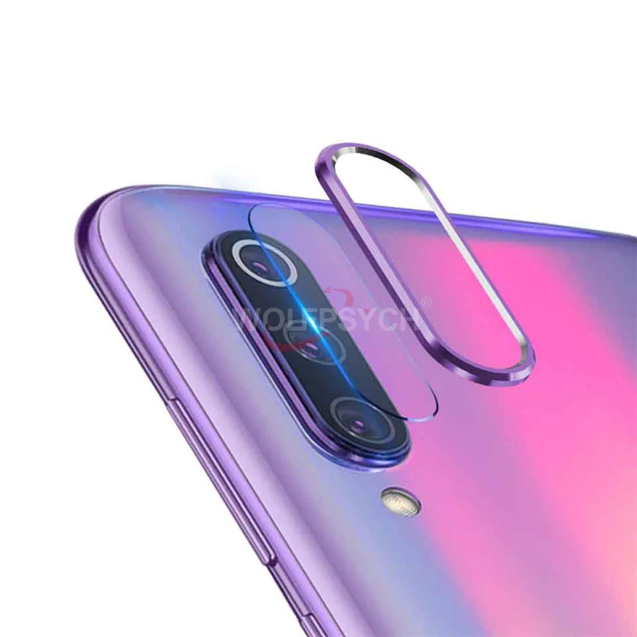 Purple Для Xiaomi mi A3 Red mi K20 Note 7 8 Pro Защитная пленка для объектива камеры из закаленного стекла чехол с металлическим кольцом чехол бампер mi 8 9 Lite CC9 - Цвет: Purple
