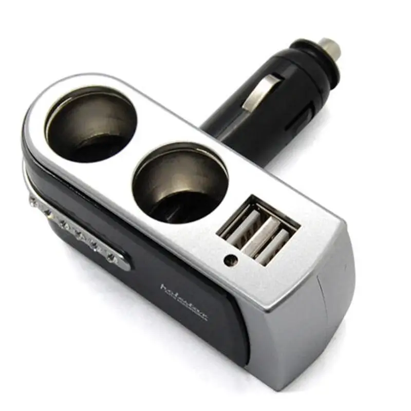 Универсальный автомобильный прикуриватель, новинка, 2 USB зарядного устройства, розетка, разветвитель, зажигалка, двойные аксессуары, авто удлинитель, cigett M3T5