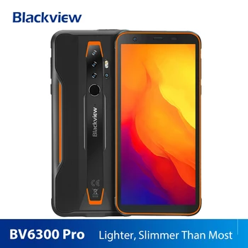 Перейти на Алиэкспресс и купить Смартфон Blackview BV6300 Pro Rugged Helio P70, 6 ГБ + 2020 ГБ, Android 128, 10,0 мАч, 4380 NFC, IP68 Водонепроницаемый телефон, мобильный телефон