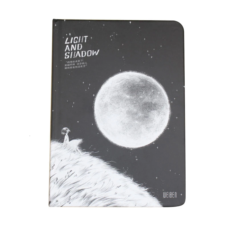 

Light and shadow coloring book hardcover book illustration hand book black simple girl hand book