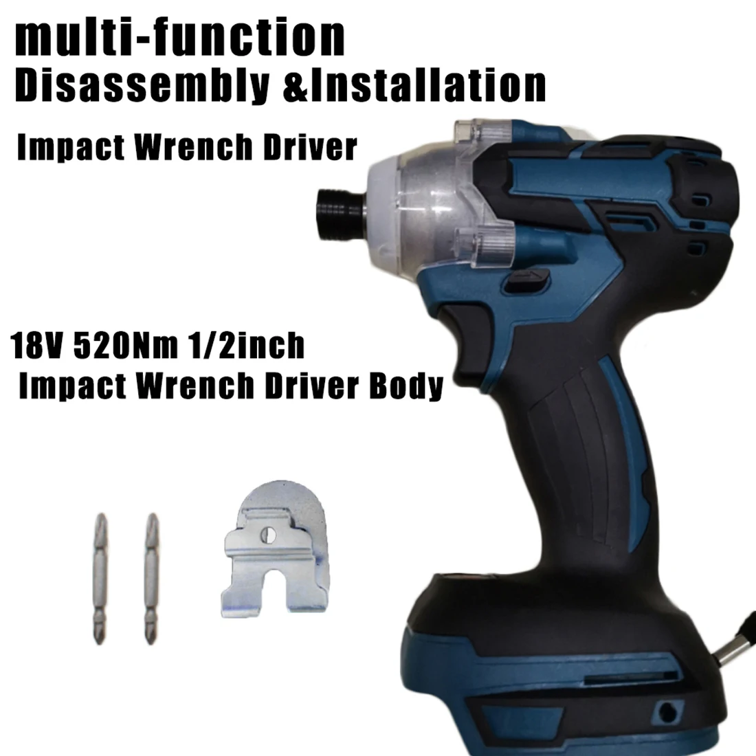 

LED Cordless Electric Impact Wrench Rechargeable For Makita Battery Work Lights Maintenance Repairing Use Power Wrench