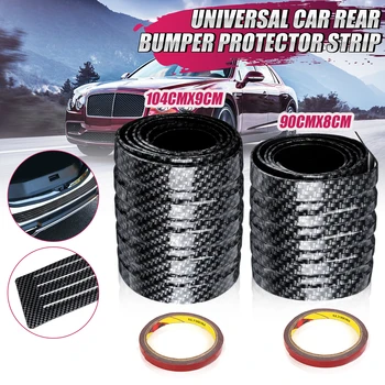 

Universal 90*8/104*9cm Rubber Rear Bumper Cover Trim Anti-Scratch Strip Rear Trunk Cargo Sill Guard Protector