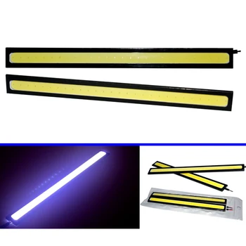 

4x 17CM Universal Daytime Running Light DRL COB LED Strip Super Bright Thin Waterproof Lights Auto Lamp Car Styling Bulb 12V