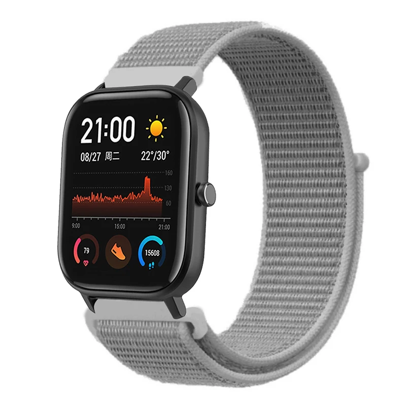 Холст Волшебная наклейка ремешок для Amazfit GTS сменный ремешок для часов Huami Amazfit GTS холст Смарт часы ремешок аксессуары