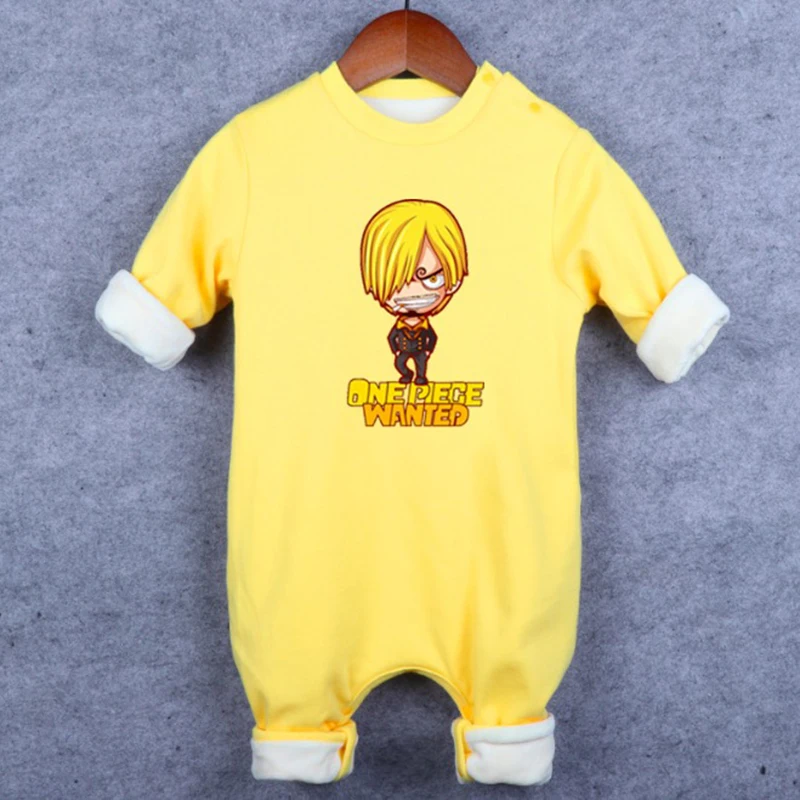 Одна деталь Luffy, franky измельчитель зимние утепленные комбинезоны из хлопка для маленьких мальчиков и девочек Детский костюм спортивный костюм теплая одежда SA2185 - Цвет: k