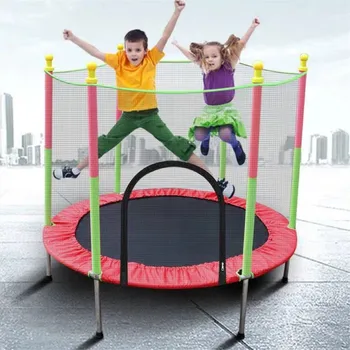 

Kids Trampoline with Enclosure Net and Spring Cover Padding Outdoor Trampoline Fun Summer Exercise Fitness Water Toys for Kids